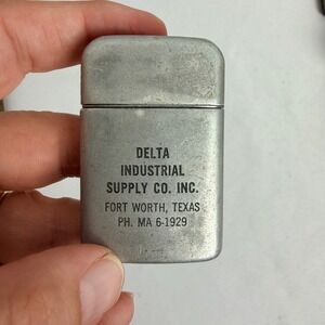 Vintage Ronson Typhoon Lighter Delta Industrial Supply Fort Worth TX Advertising